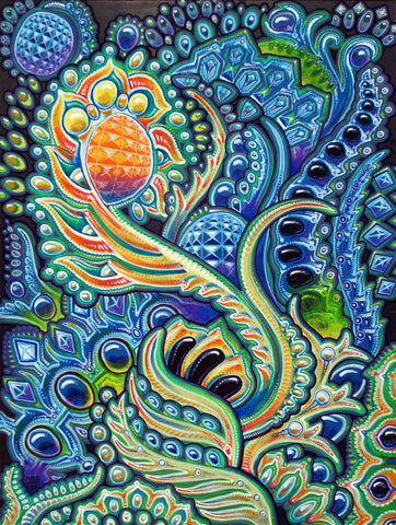 Fire Flower, art - Michael Garfield Visionary Art (michaelgarfieldart.com)
