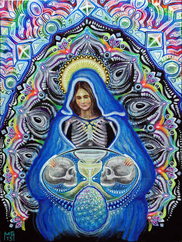 Our Lady of Cosmic Reproduction, art - Michael Garfield Visionary Art (michaelgarfieldart.com)